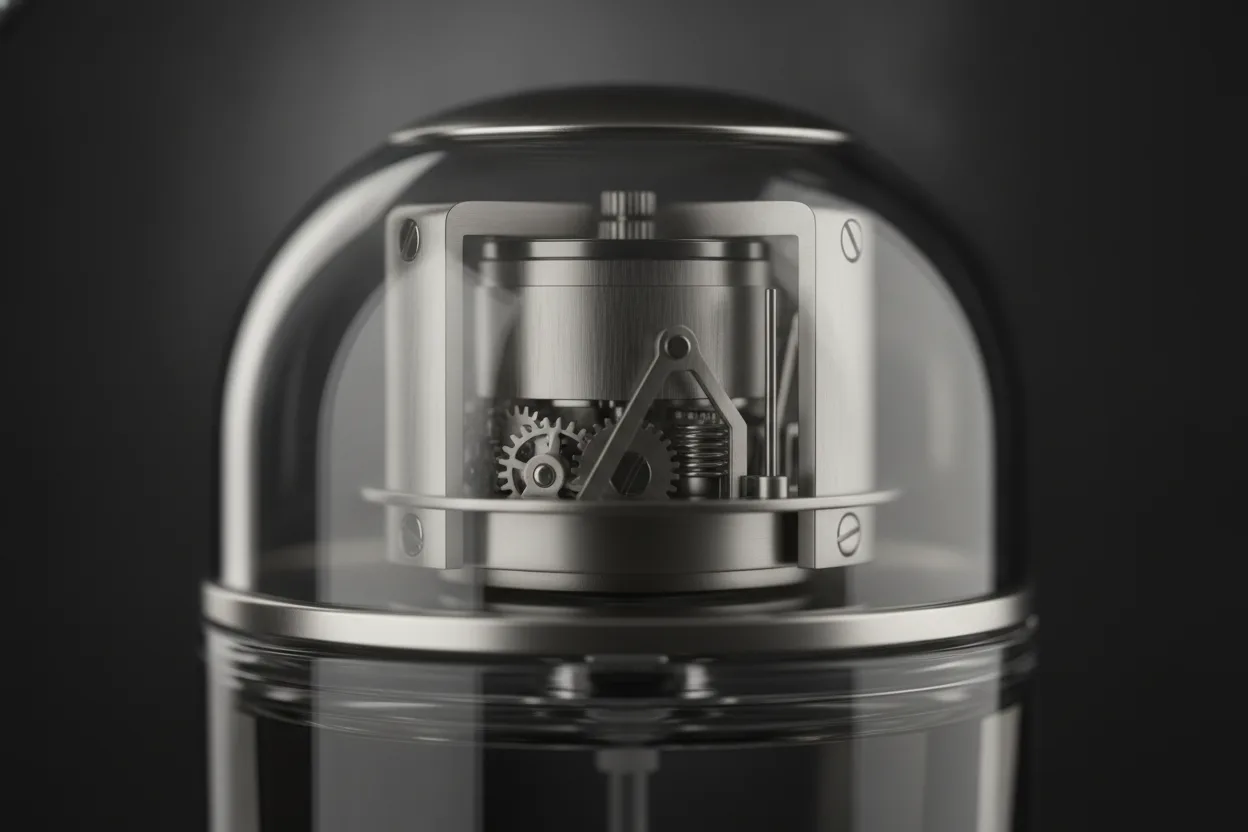 The mechanical cap is a tactile pleasure — engineered to click shut with precision