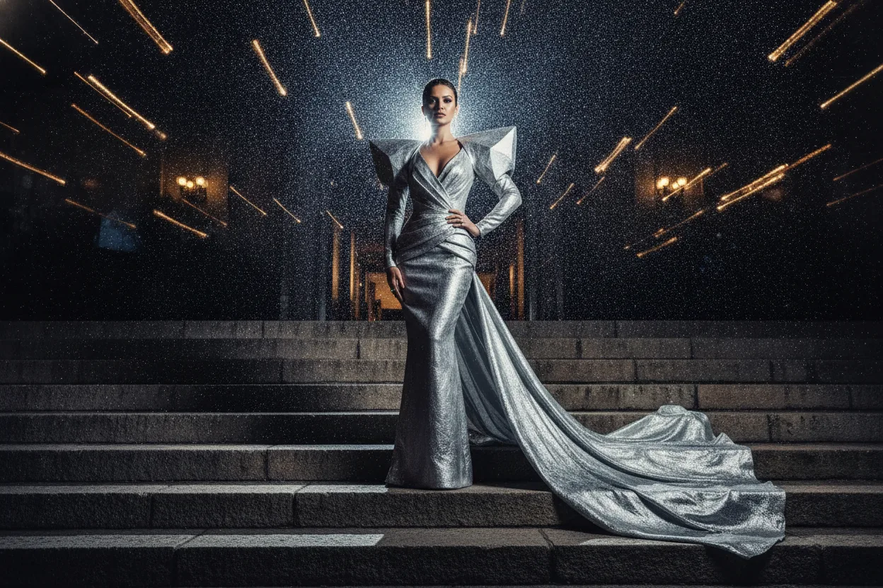 Vivienne Sato in custom Maison Arcadia — the night's most talked-about arrival