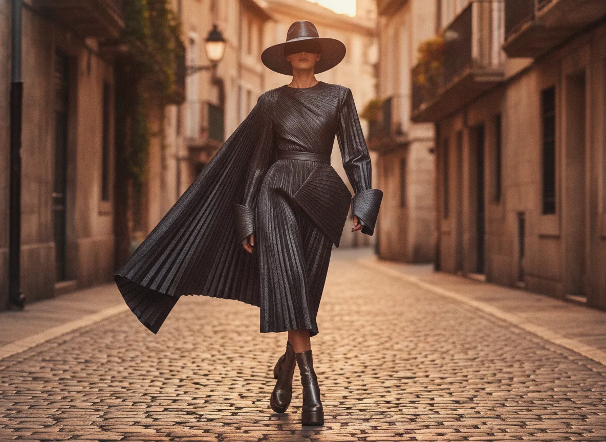 Volkov between shows during the most recent couture season in Paris