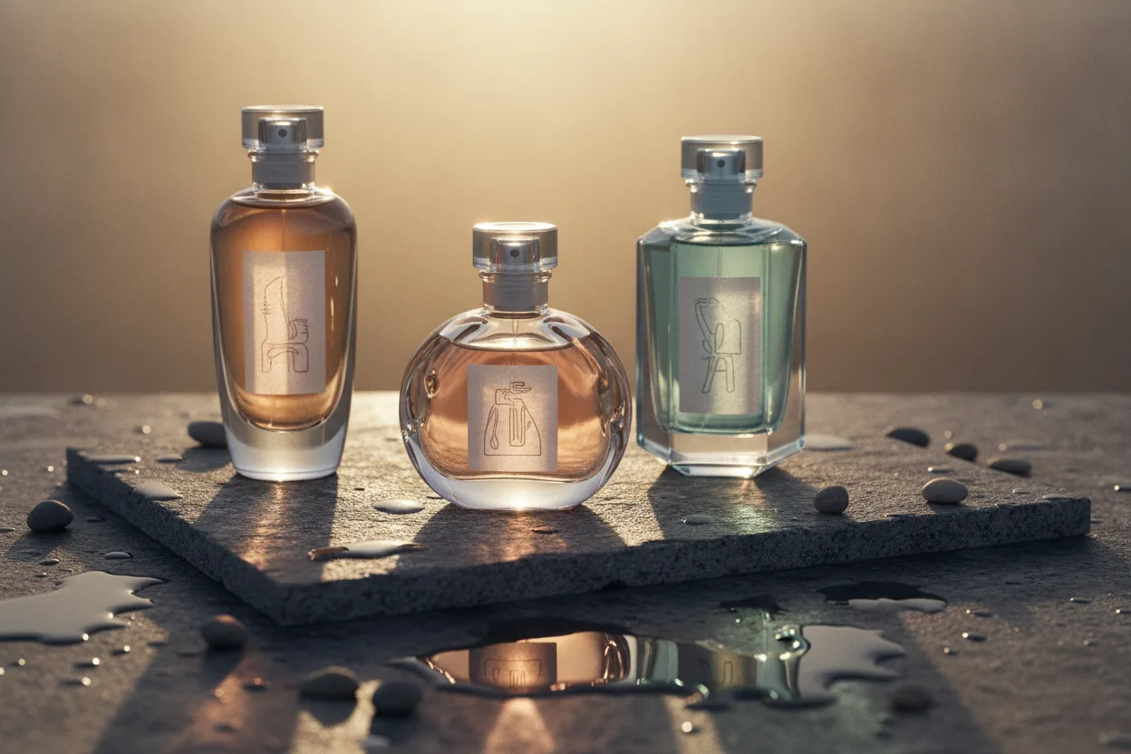 From left: Soleil Nomade, Nuit Botanica, and Sel Marin
