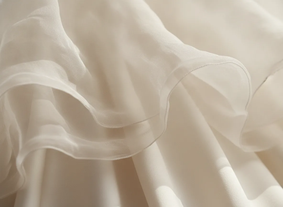 Sheer layering emerged as the season's defining technique