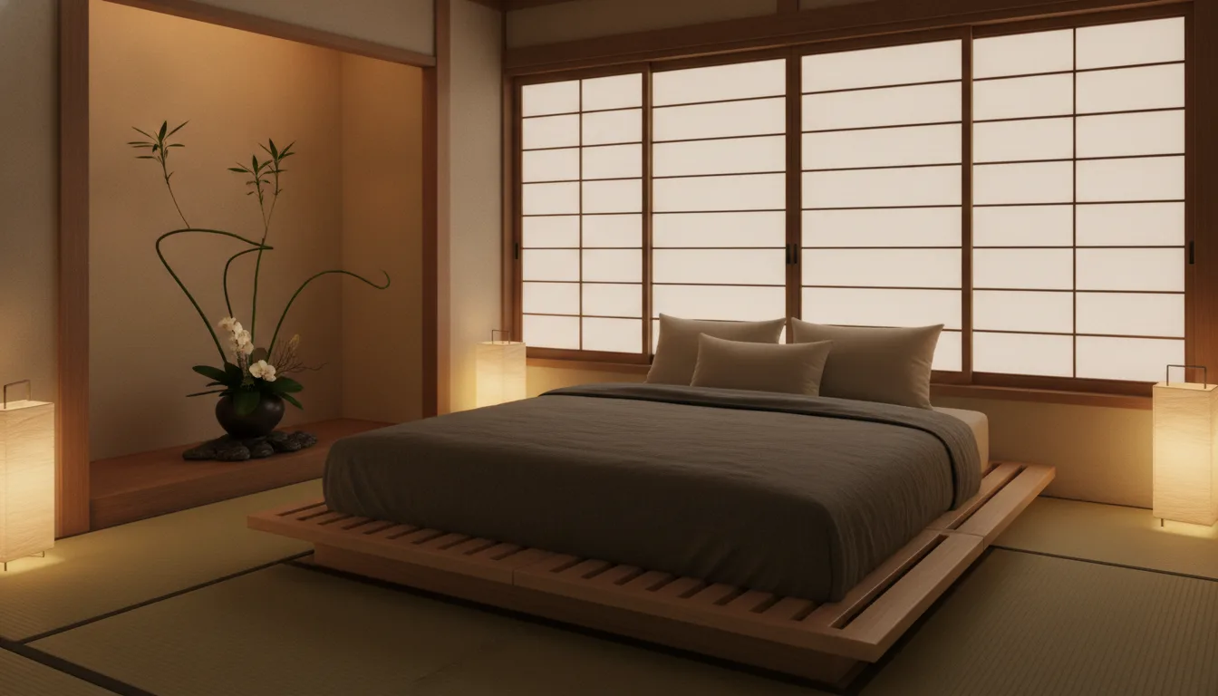 A guest room at Kumo Residences — the furniture is the architecture